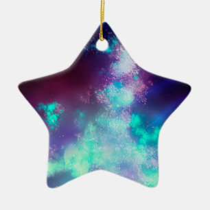 Night Sky Neon Lights Keramische decoratie