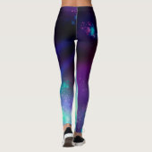 Night Sky Neon Lights Leggings (Achterkant)
