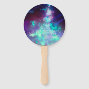 Night Sky Neon Lights set van ventilatoren Handwaaier