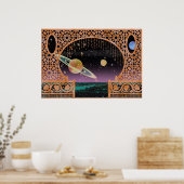 Night Sky on Risa ~ Interplanetair reizen Poster (Keuken)
