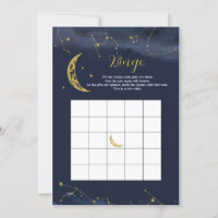 Night Sky over het Mon Baby shower Bingo Game