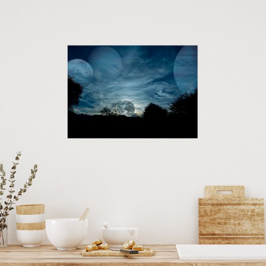 Night sky poster (Keuken)