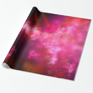 Night Sky Roze flat-panelpapier Cadeaupapier