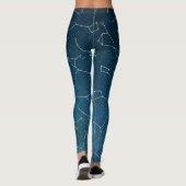 Night Sky Star Constellations Leggings (Achterkant)