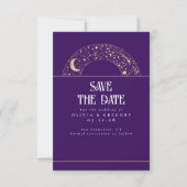 Night Sky Stars Celestial Sla de datum op Save The Date (Voorkant)