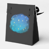 Night Sky Stars Space Fantasy Party Bedankdoosjes (Achterkant)