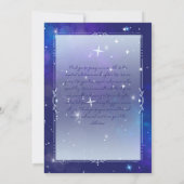 Night Sky Uitnodiging (Achterkant)