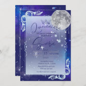 Night Sky Uitnodiging (Voorkant / Achterkant)