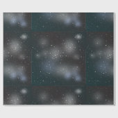 Night Sky Wrapping Paper Cadeaupapier (Vlak)