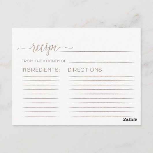 Night Star Sky Celestial Galaxy Bride Recept Kaart (Achterkant)