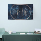 Night Star Sky Celestial Galaxy Bruiloft Welkom Spandoek (Beurs)