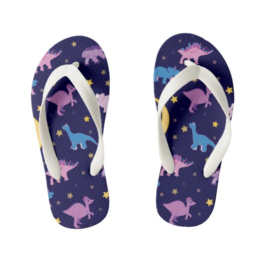 Night Stars en Dinosaurs Pattern Kinder Teenslippers (Voetbed)