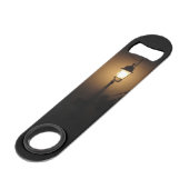 Night Street Lantaarn Roestvrij staal Bottle Opene Speed Flessenopener (Voorkant Gekanteld)