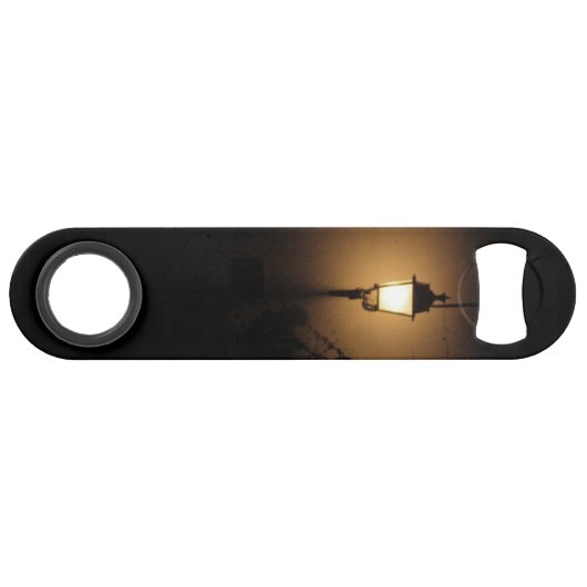 Night Street Lantaarn Roestvrij staal Bottle Opene Speed Flessenopener (Voorkant (Horizontaal))