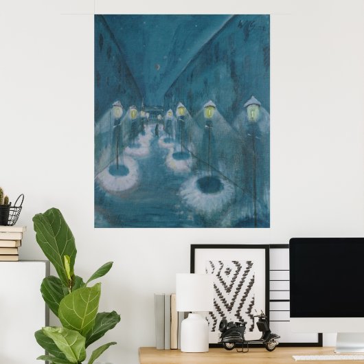 Night Street (Street By Night) (1922) Walter Grama Poster (Thuiskantoor)