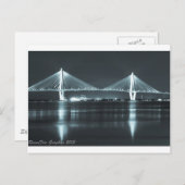 Night Time Bridge Briefkaart (Voorkant / Achterkant)