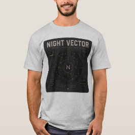 Night Vector | Grid Lock Signaal Mapping T-shirt