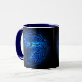 Night Warden - Dragonfly Blue flammes - Mug (Devant gauche)