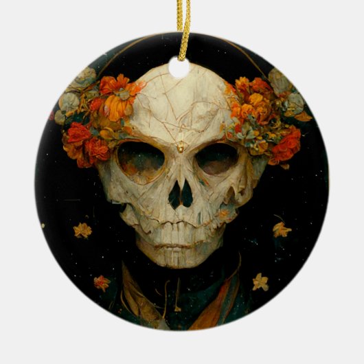 Night Warlock Fantasy Keramisch Ornament (Voorkant)