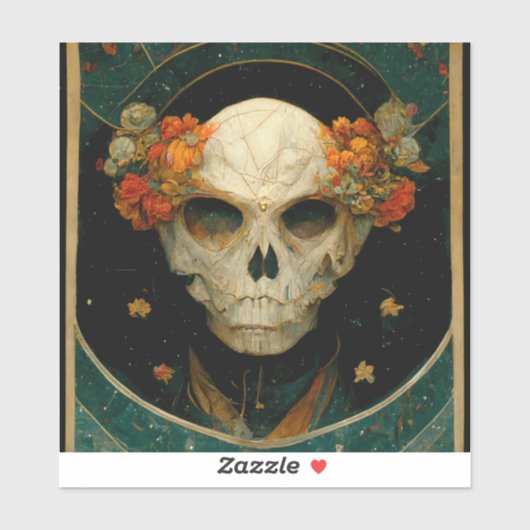 Night Warlock Fantasy Sticker (Vel)