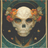 Night Warlock Fantasy Sticker (Voorkant)