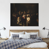 Night Watch van Rembrandt Canvas Afdruk (Insitu (Slaapkamer))