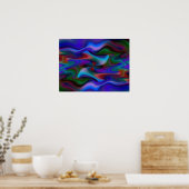 Night Wind Abstract Art Poster (Keuken)
