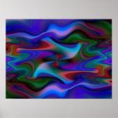Night Wind Abstract Art Poster (Voorkant)