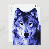 Night Wolf Briefkaart (Voorkant / Achterkant)