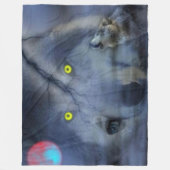 NIGHT WOLF FLEECE DEKEN (Voorkant)