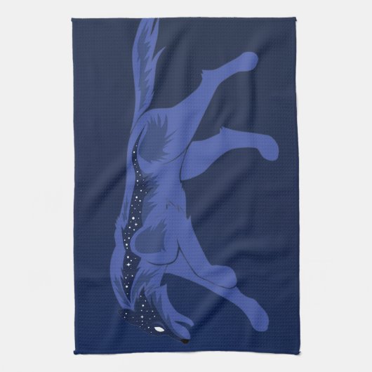 Night Wolf Theedoek (Verticaal)