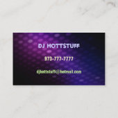 Nightclub visitekaartjes (Achterkant)