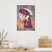 Nightfall Fairy Fantasy Art van Molly Harrison Poster (Keuken)