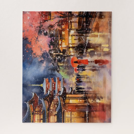 Nightfall in Gion Puzzle (Vertical)