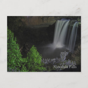 "Nightfall/Waterfall" — Noccalula-Herfsten Briefkaart