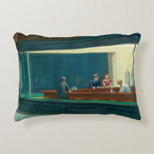Nighthawks 1942 beroemd gemaakt door Edward Hopper Accent Kussen