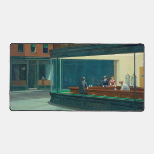 Nighthawks 1942 beroemd gemaakt door Edward Hopper Bureaumat (Voorkant)