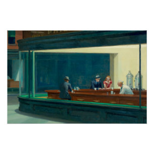 Nighthawks 1942 beroemd gemaakt door Edward Hopper Perfect Poster