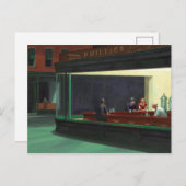 Nighthawks ~ Edward Hopper 1942 Briefkaart (Voorkant / Achterkant)