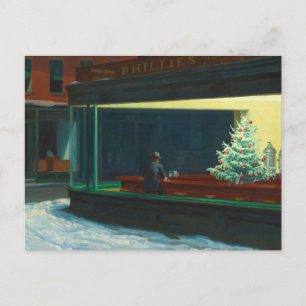 Nighthawks met Kerstmis Aankondigingskaart