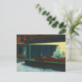 Nighthawks met Kerstmis Briefkaart (Staand voorkant)