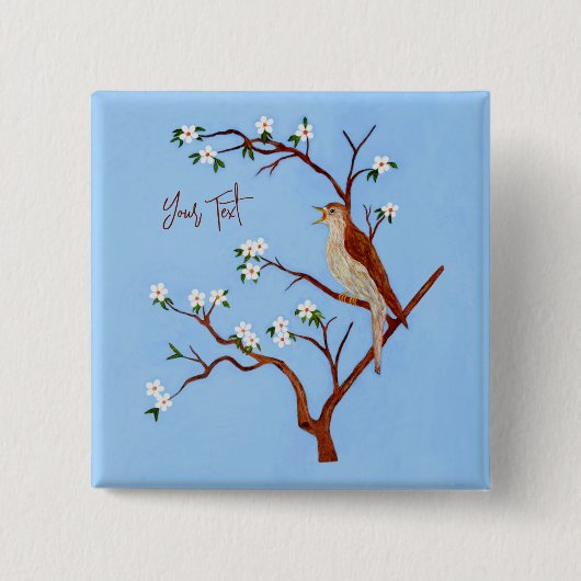 Nightingale Button met  tekst (Voorkant)