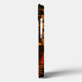 NIGHTINGALE MET ROZEN MONOGRAM, rood zwart geel Case-Mate iPhone Case (Achterkant / Links)