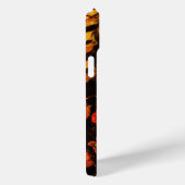 NIGHTINGALE MET ROZEN MONOGRAM, rood zwart geel Case-Mate iPhone Case (Achterkant / Rechts)