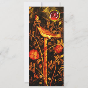 NIGHTINGALE ROZEN MONOGRAM, rode zwarte geel Kaart