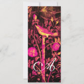 NIGHTINGALE ,ROZEN MONOGRAM Zwart Rood  Goud Geel Kaart (Voorkant)