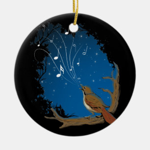 Nightingale Song Keramisch Ornament