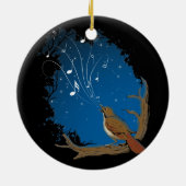 Nightingale Song Keramisch Ornament (Achterkant)