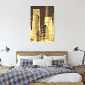 Nightline III Canvas Afdruk (Insitu (Slaapkamer))