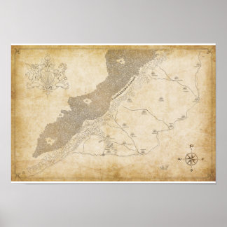 Nightlord FUGUE Map Poster